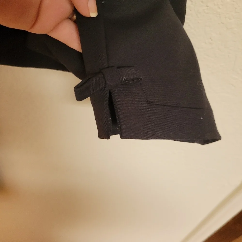 Kate Spade Black Ankle Pants With Bows